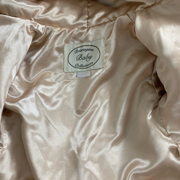 Bearington Baby Collection Faux Fur Animal Print Jacket Size 6-12 Mos Tail Coat - Picture 16 of 16